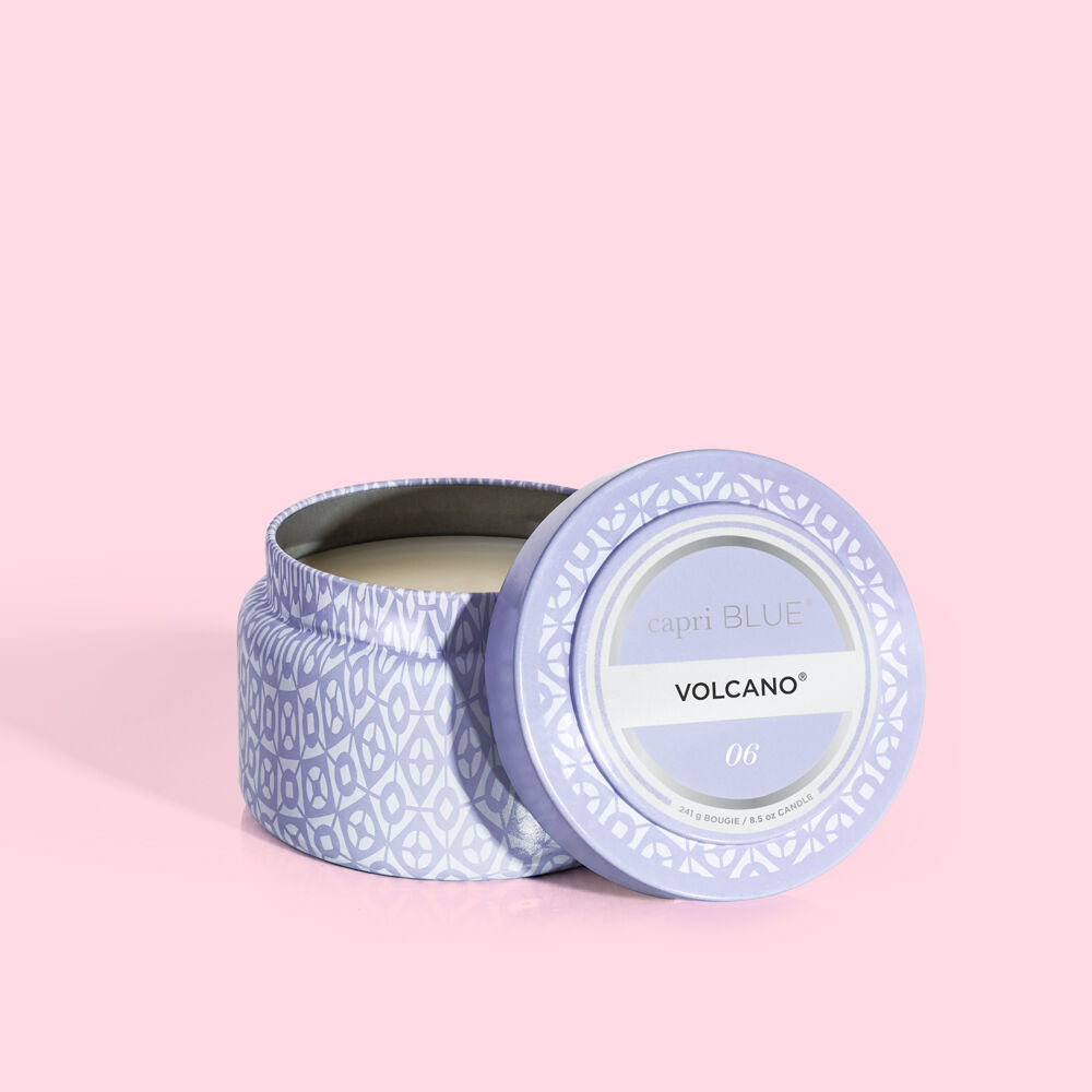 Volcano Lavender Printed Travel Tin Candle - 8.5oz