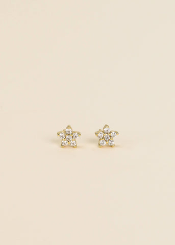Pavé Stud - Flower