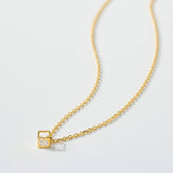 Cube Charm Collar Necklace