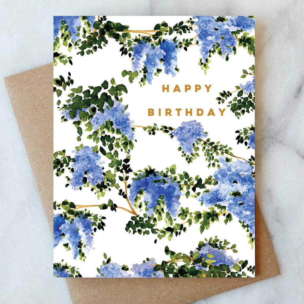 Wisteria Birthday Card