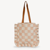 The Momo Tote - Large Checkerboard Print