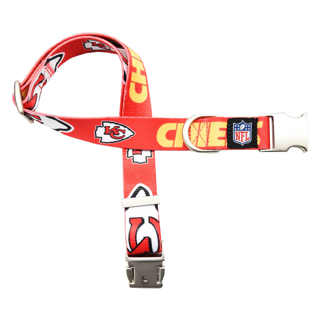 Kansas City Chiefs Premium Pet Nylon Collar - Small