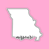 Missouri State Outline Sticker