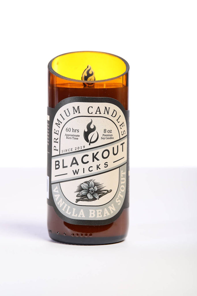 Vanilla Bean Stout - Beer Bottle Candle