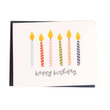Happy Birthday Candles Greeting Card