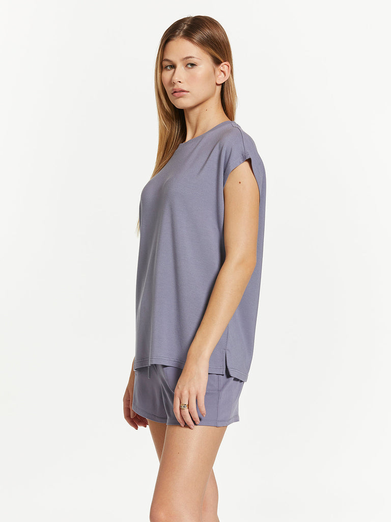 Chloe Top - Blue Granite