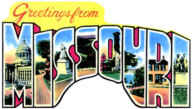 Missouri Retro Acrylic Magnet