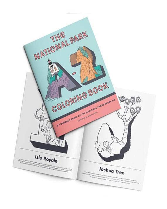 National Parks A-Z Coloring Book: MLT