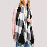 Plaid Soft Oblong Scarf