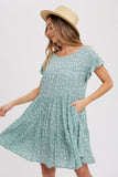 Polkadot Tiered Babydoll Dress