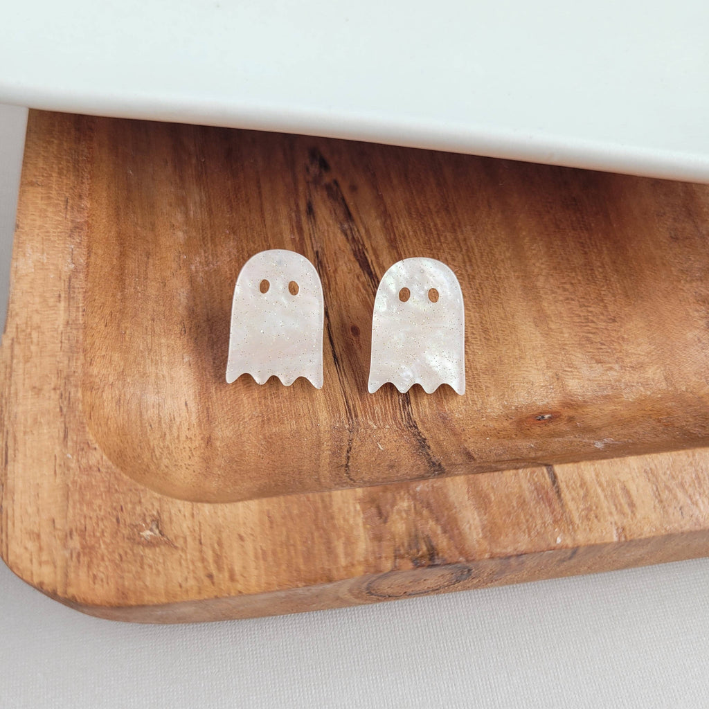 Ghost Studs / Halloween Earrings
