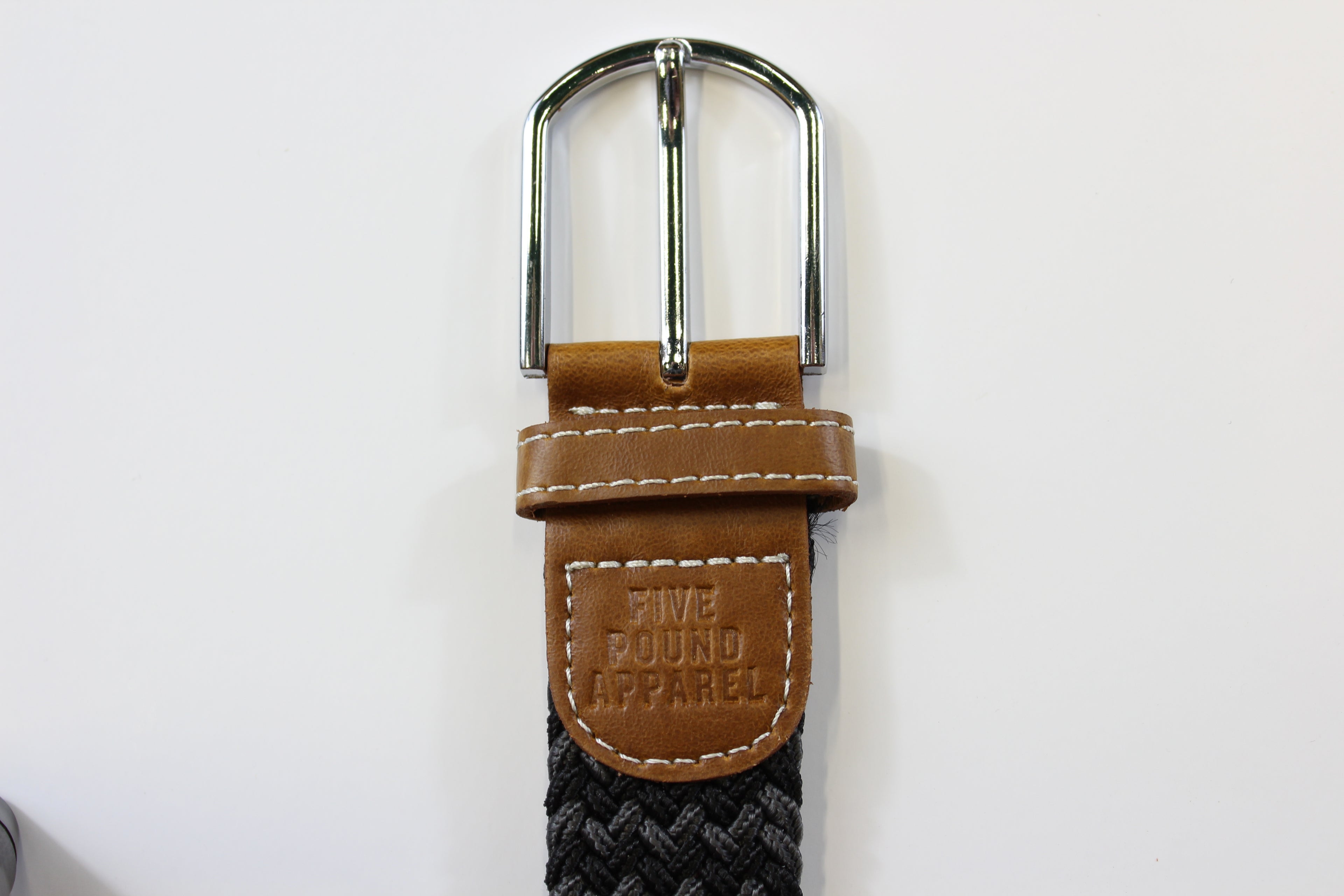 Woven Stretch Belt - Black/Grey