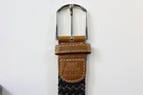 Woven Stretch Belt - Black/Grey
