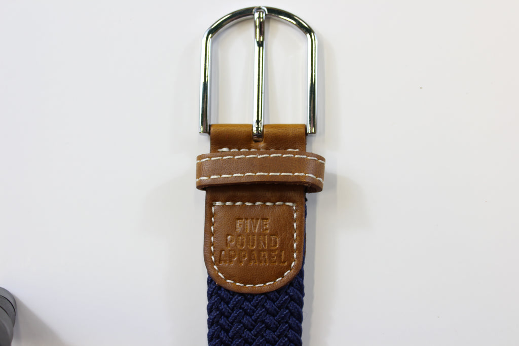 Woven Strech Belt - Navy