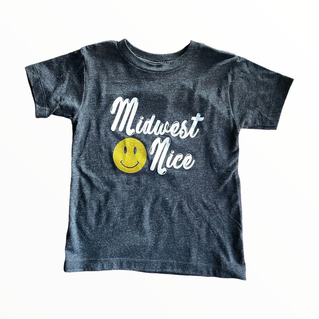 Midwest Nice Toddler/Youth Tee - Black