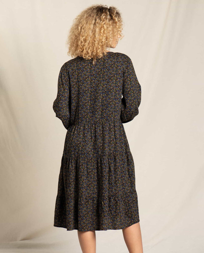 Manzana Tiered Long Sleeve Dress