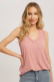 ESSENTIAL RIBBED JERSEY TANK