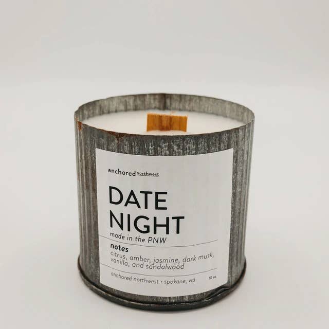 Rustic Vintage Candle - Date Night