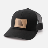 Missouri Leather Patch Trucker Hat