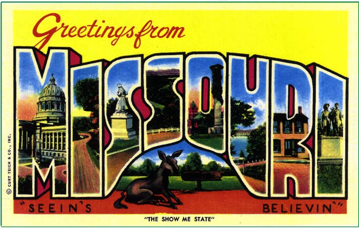 Missouri Retro Acrylic Magnet 2