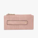 Saige Slim Card Holder Wallet - Dusty Pink
