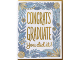 Floral Graduation Card