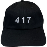 417 Dad Hat - Black