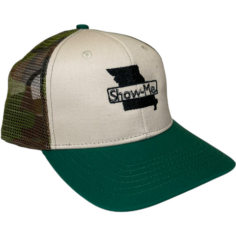 Platte Hat - Camo/Grn/Blk